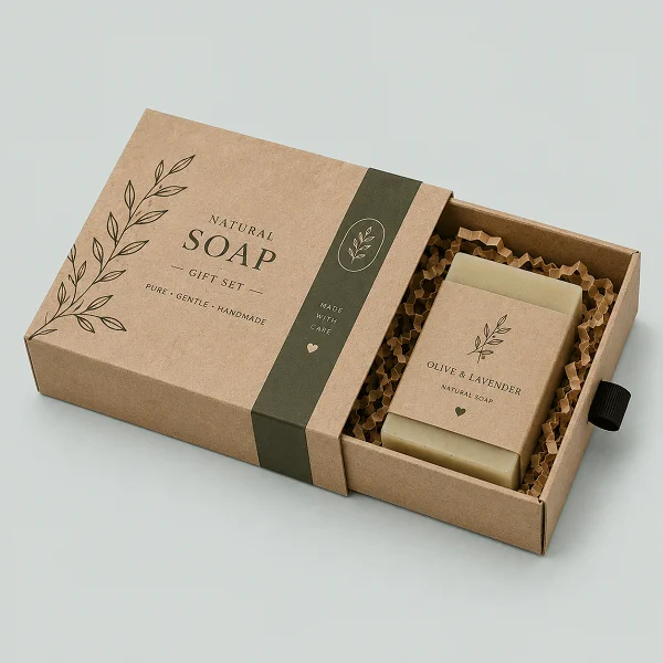 order custom soap gift packaging box with logo